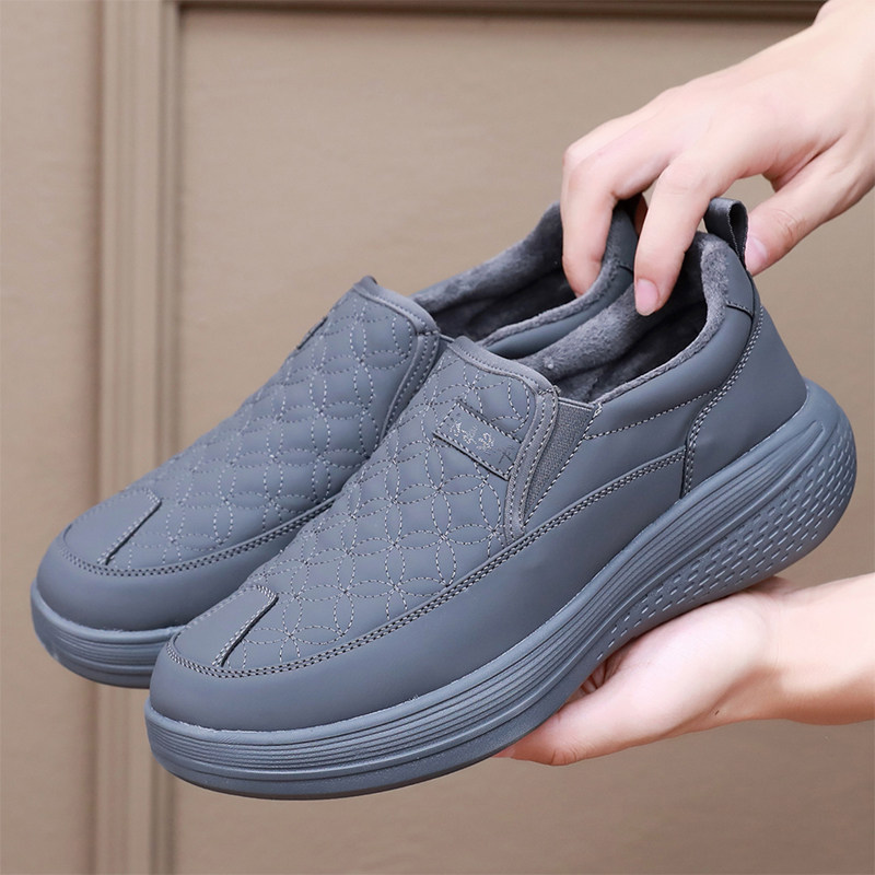 老北京男中老年加绒防滑布鞋