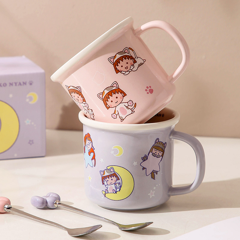 微波炉可加热牛奶杯儿童陶瓷杯子