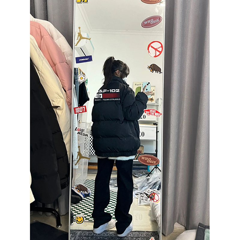 欧美高街vibe羽绒棉服男款冬季加厚情侣面包服hiphop潮牌美式外套