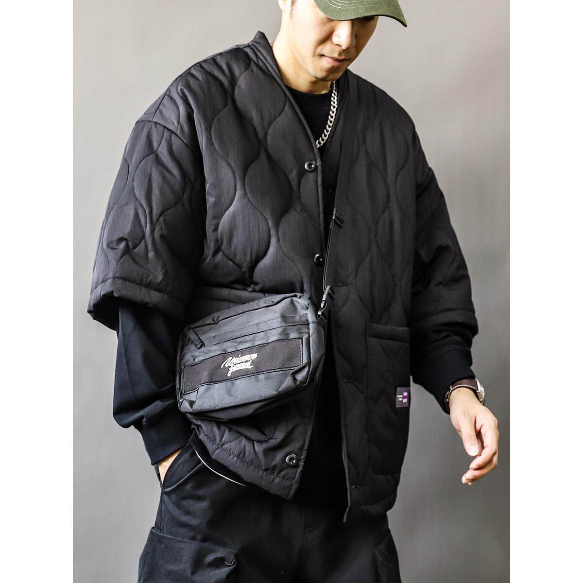 道袍棉服外套男装秋冬款日系半袖2026新款中式复古大码宽松潮牌痞