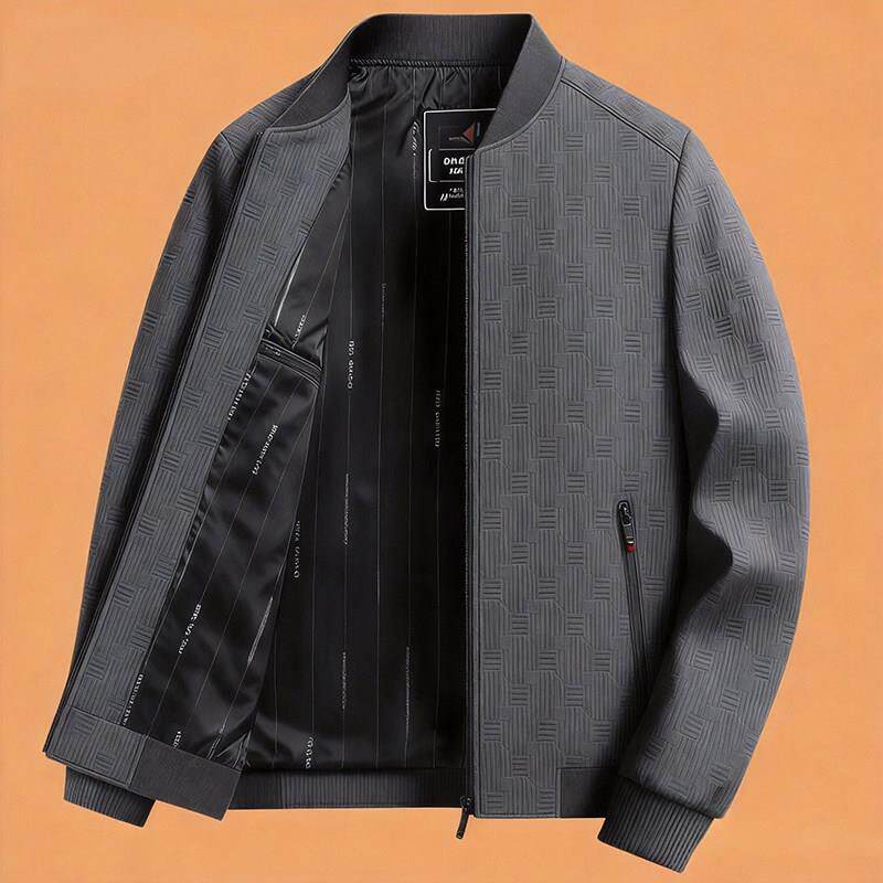 秋季爸爸装外套棒球领休闲中老年人夹克衫男春秋季爷爷上衣服新款