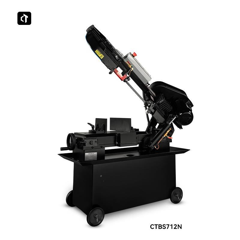 呲铁新品CTBS712N锯床带锯机小型台式金属切割机卧式带锯木工锯床