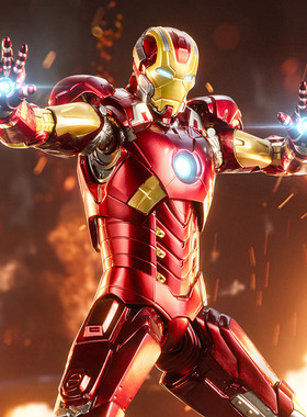 中动玩具钢铁侠MK11关节可动手办漫威酱油机模型钢铁侠3男孩礼物