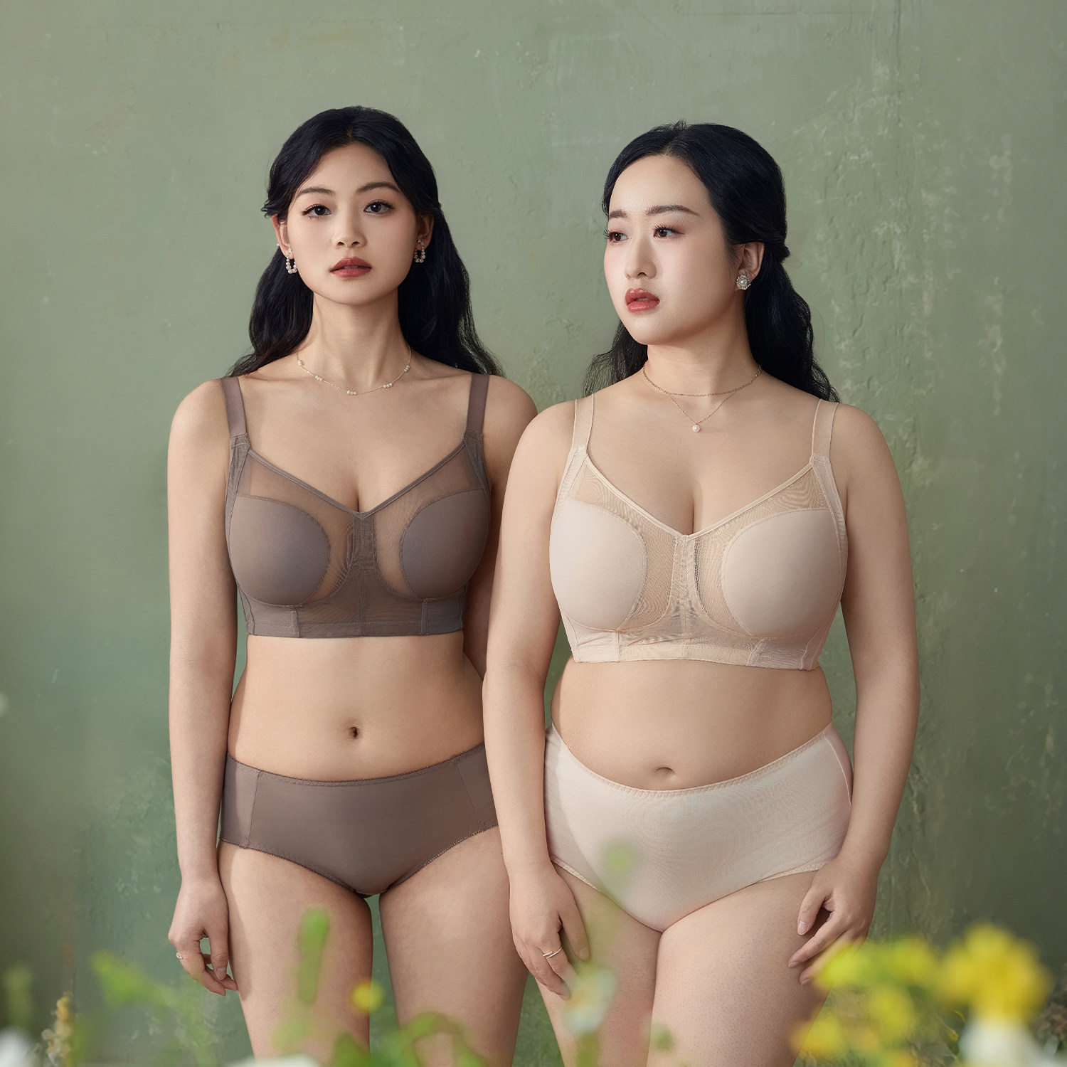 EMMAROSE薄款大码内衣女大胸显小聚拢全罩杯收副乳上托防下垂文胸