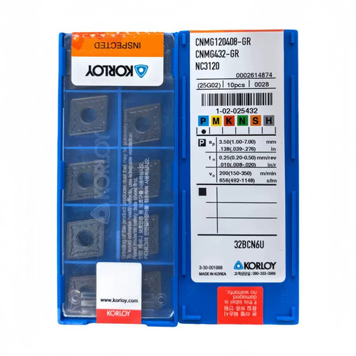 韩国克洛伊数控刀片CNMG120408-GR NC3120硬钢专用难加工钢