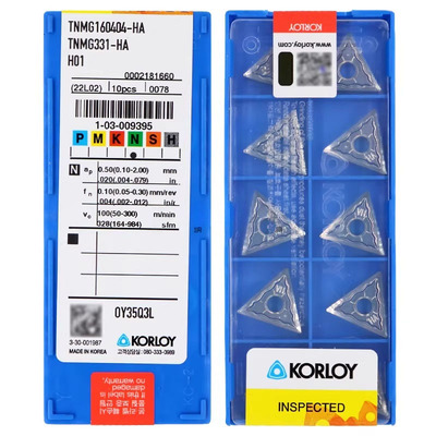 正品韩国克洛伊 Korloy 数控刀片 TNMG160404/160408-HA H01 铝用