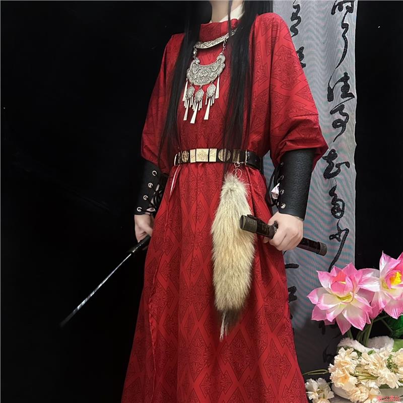 原创汉服魏无羡骑马cos唐