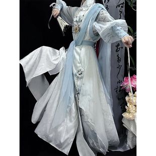 少年白马醉春风汉服凤九原创衬衫改良汉元素圆领袍夏男女款仙侠服