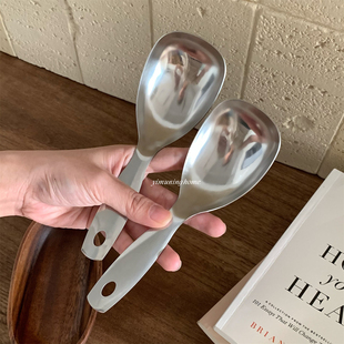 一木柠 不锈钢喝汤勺子大号盛汤螺蛳粉分餐勺吃面条嗦粉勺粥汤匙
