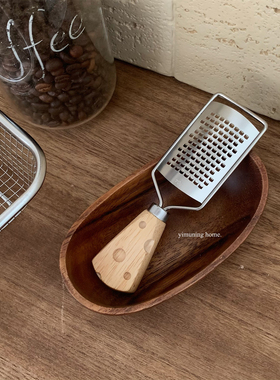 一木柠 不锈钢刨丝器柠檬皮刨巧克力芝士刨擦丝器创意厨房小套装