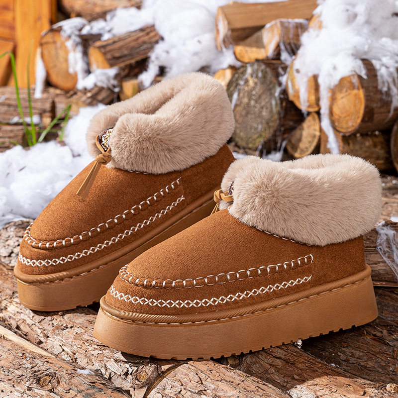 日本品质棉拖鞋女生冬季2025新款复古美拉德包跟防滑耐磨保暖加厚