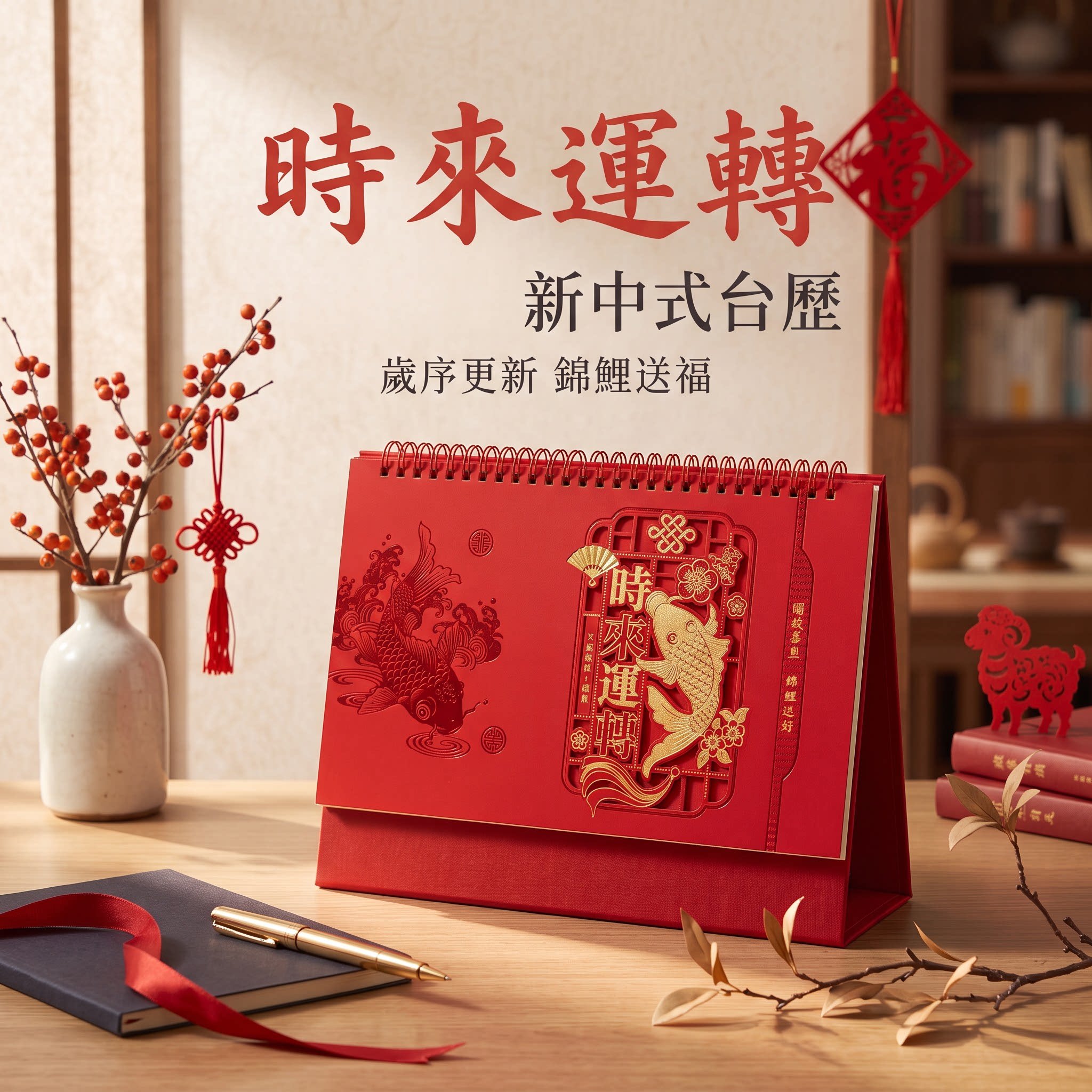 2027年台历创意纸质立体日历个性工艺摆件摆台办公桌书房客厅装饰新年礼物公司企业商务定制定做原创简约复古
