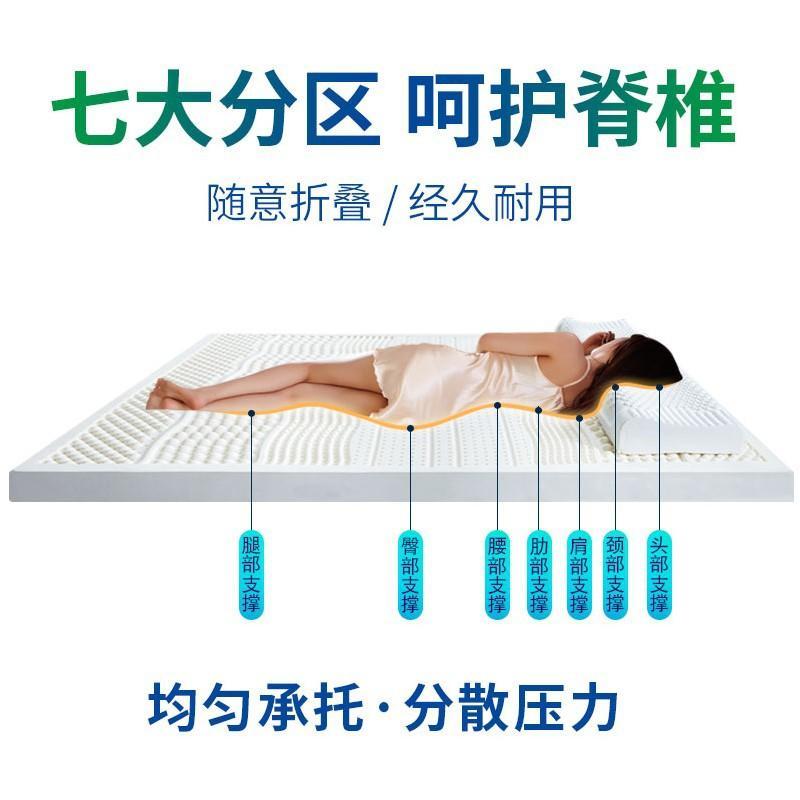 泰国天然乳胶床原装榻榻米双人床褥1.8m1.5米橡胶席梦思纯