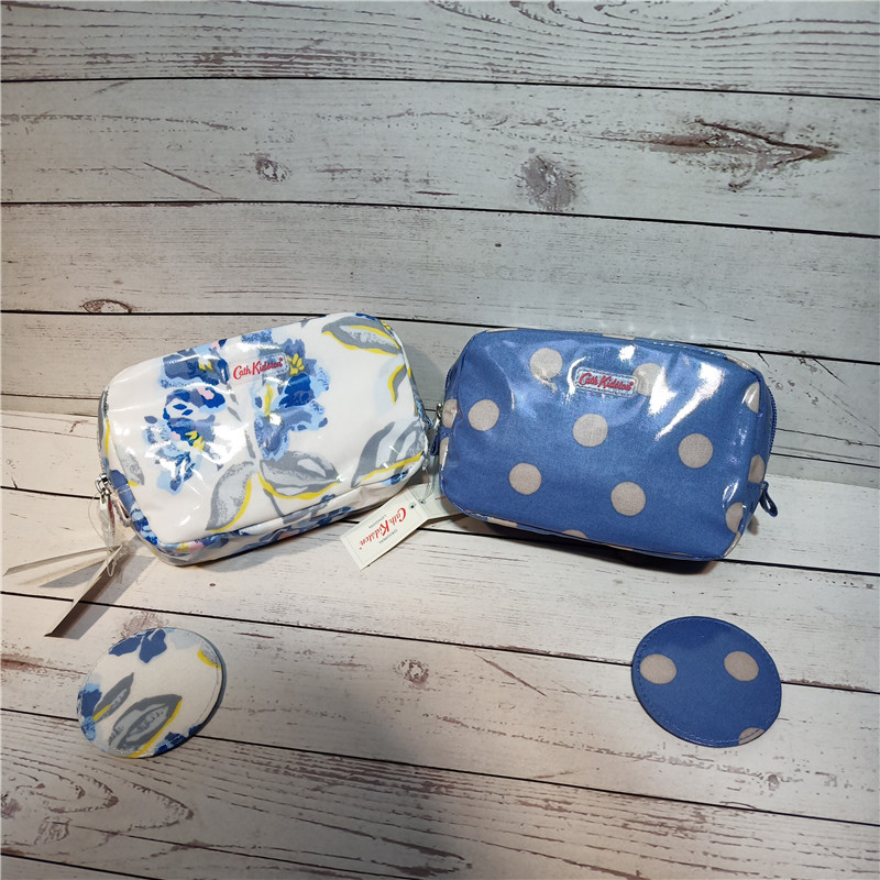 纯原防水油布波点印花一套女包