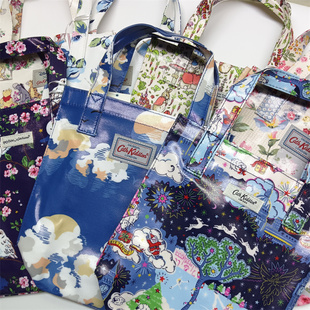 外贸出口英国防水油布小碎花彼得兔史努比小号手拎包手提包收纳包