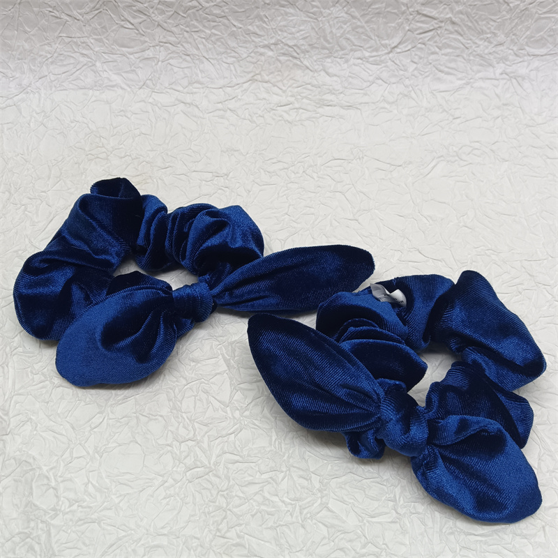 绒面时尚简约绑结兔耳朵发绳