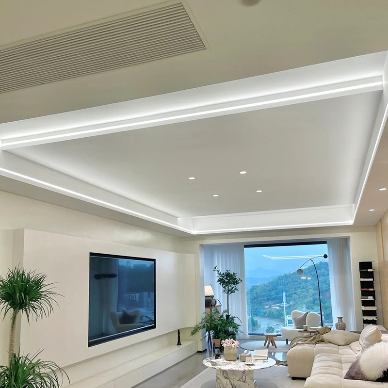 LED线形灯双眼皮吊顶预埋嵌入式