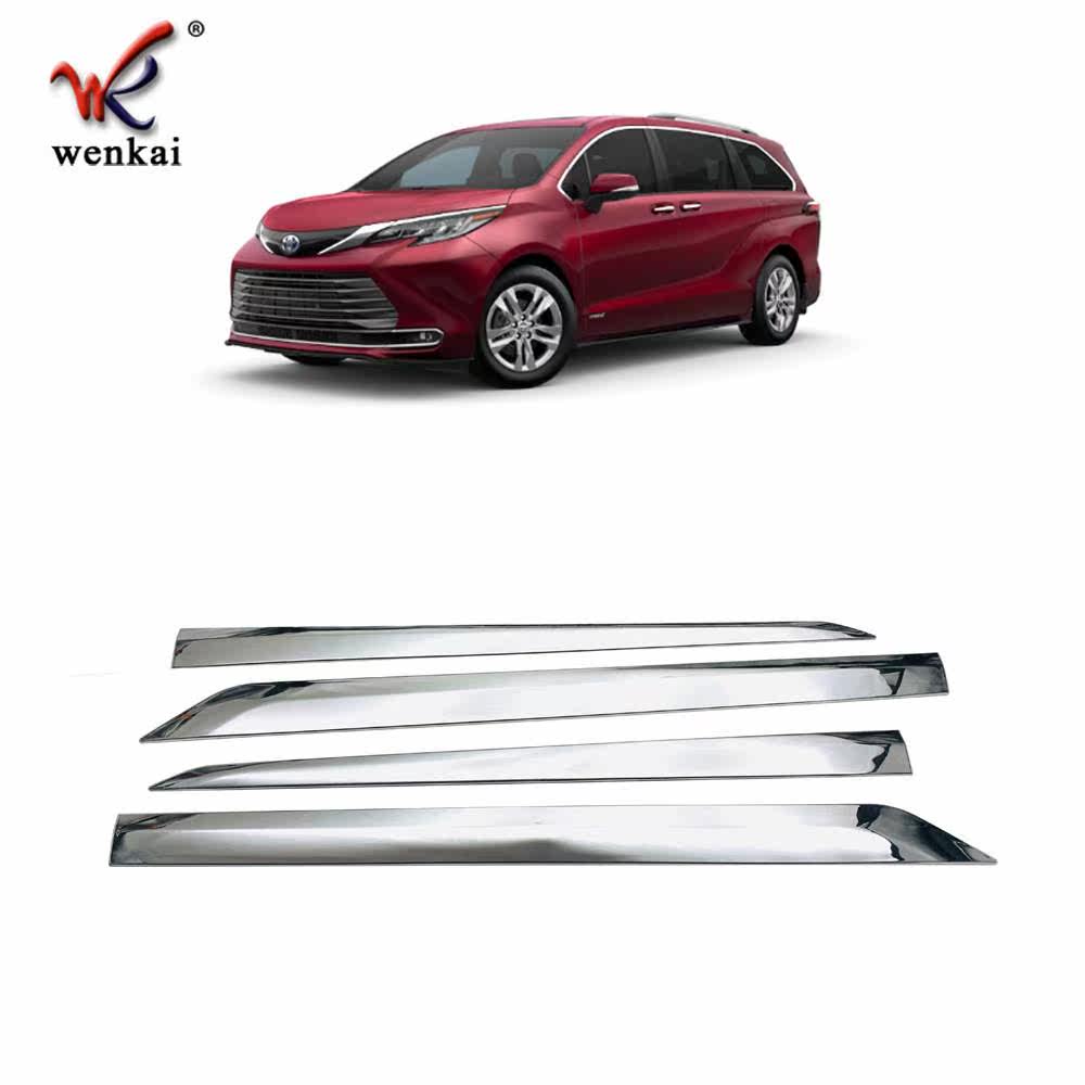 适用丰田21-22款塞纳改装车门电镀装饰亮条 车身饰条 专用门边