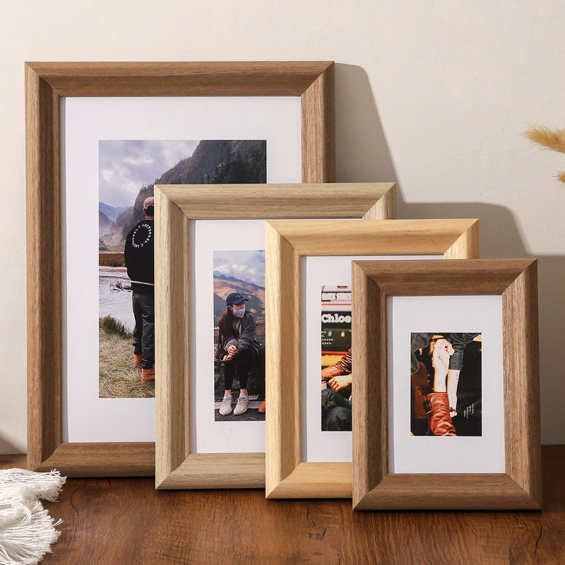 天字一号新款北欧加厚实木相框原木高档画框摆台挂墙简约照片墙