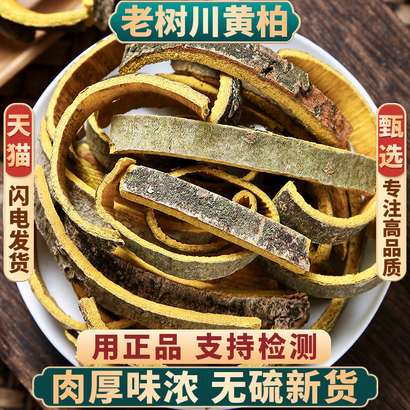 黄柏中药材500g 川黄柏片黄柏树皮泡茶 黄皮树皮 黄柏粉去皮黄柏