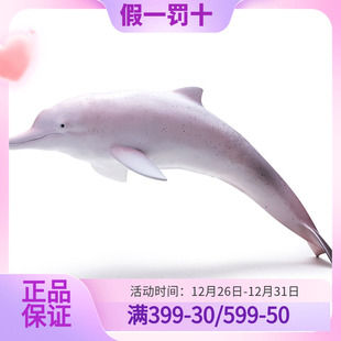 重现RECUR 白海豚玩具软胶儿童仿真海洋世界动物模型塑胶生物迷你