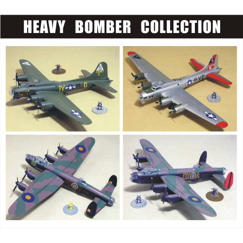 F-TOYS大型机1/144英国兰开斯特/美国B17轰炸机/陆上攻击机半成品