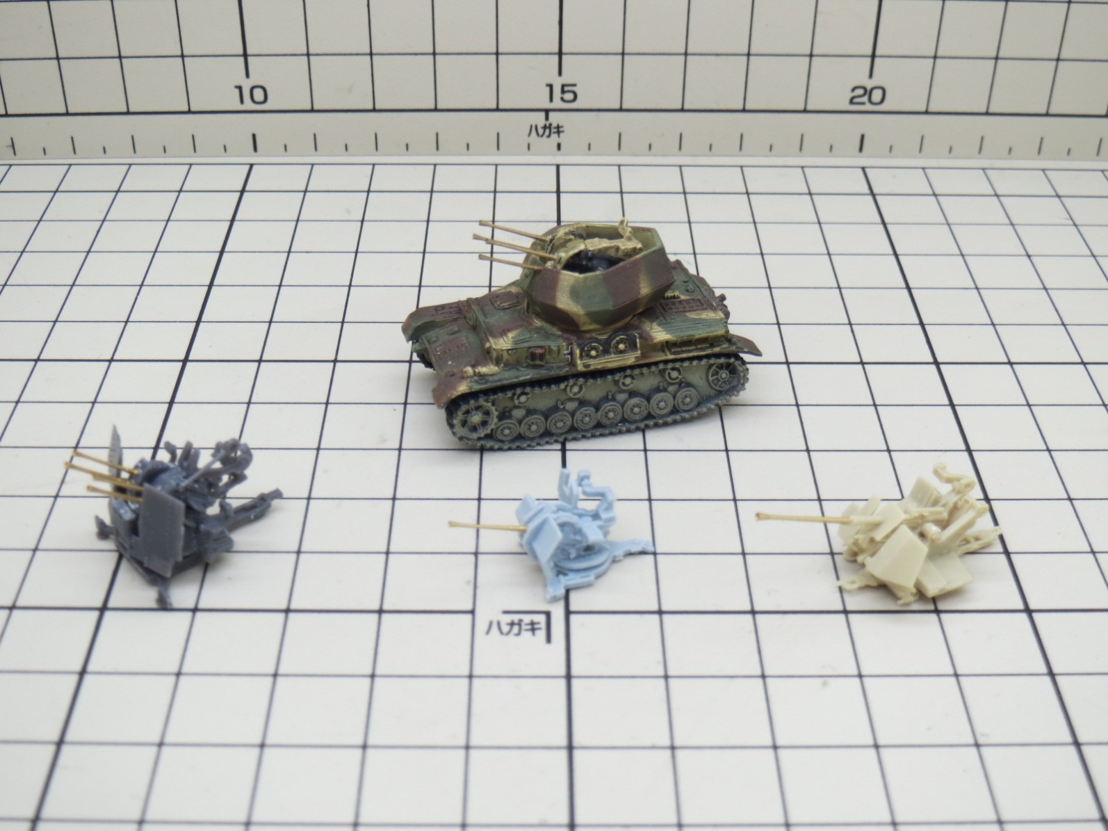 【现货】1/144 German 37mm Flak37 +20mm Flak38金属炮管 改件