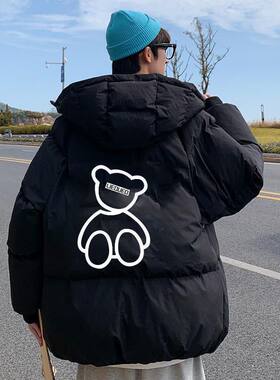 棉衣男冬季韩版宽松面包服大码百搭连帽棉服潮牌学生帅气棉袄外套