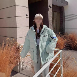 新款冬季学院风面包棉服女短款韩版宽松棉袄连帽学生棉衣