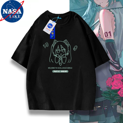 联名初音周边重磅纯棉宽松T恤