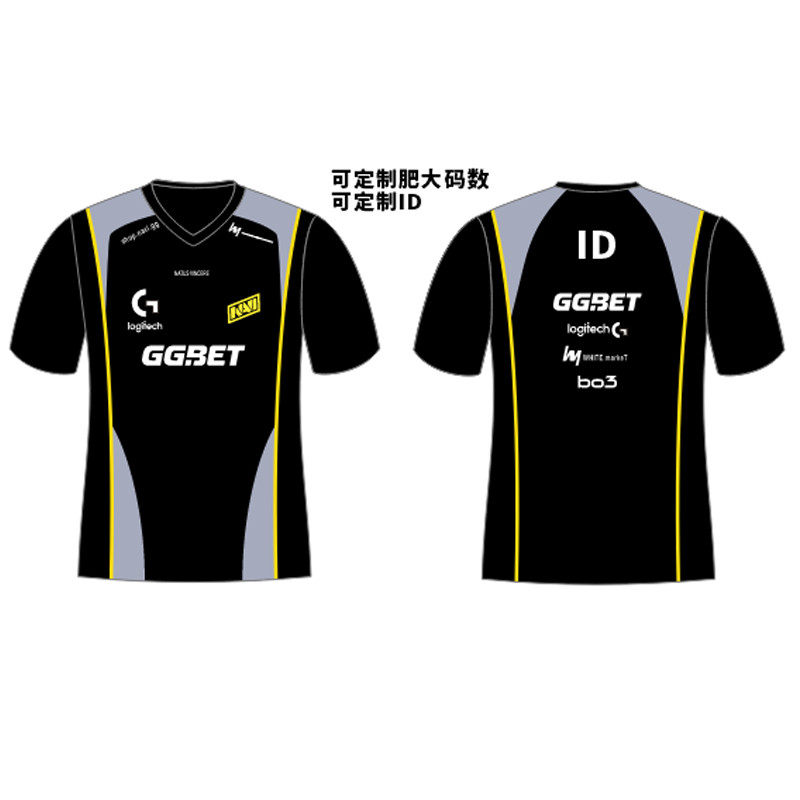 2025CSGO战队NAVI队服CS2赛事点子哥s1mple同款major电竞短袖t恤