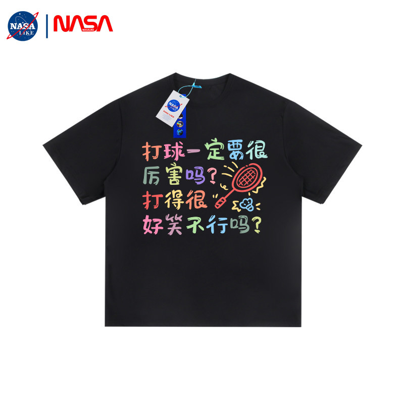 夏季纯棉宽松羽毛球短袖T恤