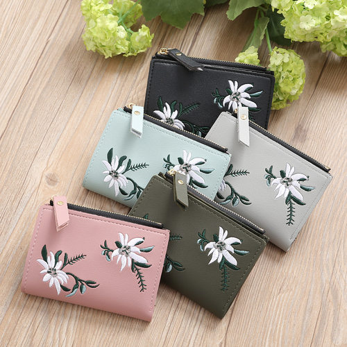 Sweet Style Two-fold Small Wallet for Women's 迷你短款钱包