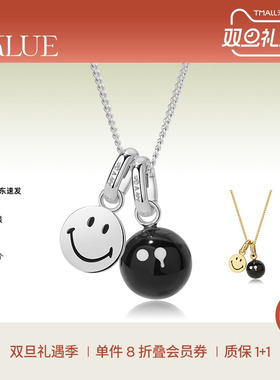 【圣诞礼物】KKLUEx神山隆二S925银黑玛瑙双吊坠多戴法项链
