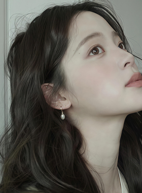 小立交欧阳娜娜同款淡水珍珠耳环