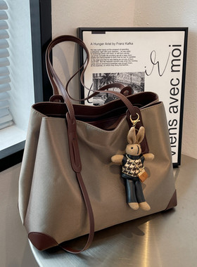 高级感大包包女2026新款时尚通勤托特包简约大容量单肩包百搭女包