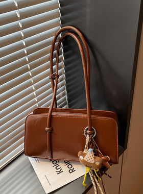 2026新款时尚百搭洋气腋下包女简约复古单肩包爆款小众轻奢手提包