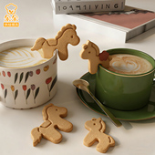 马年挂杯小马卡通饼干模具曲奇下午茶3D立体按压式 印花烘焙工具