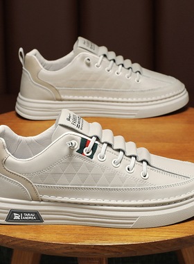 男鞋春季新款透气鞋子男潮流百搭小白鞋男士运动休闲板鞋SY