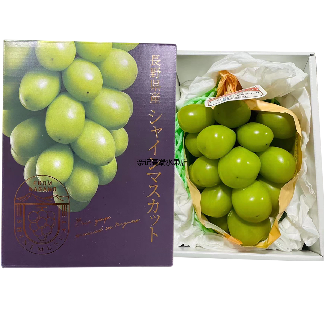 长野黑金特选香印礼盒晴王香印无籽青提葡萄单独装礼盒水果