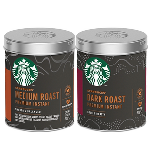 星巴克速溶黑咖啡90g罐装冷萃冰美式阿拉比卡咖啡粉官方正品旗舰