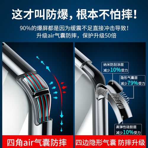 华为p40手机壳全包防摔透明硅胶