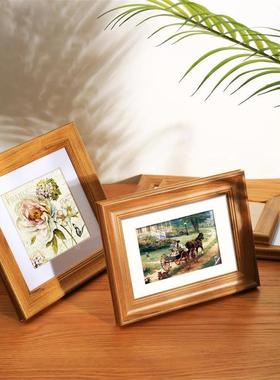 Nordic simple wooden photo frame square picture frames 相框
