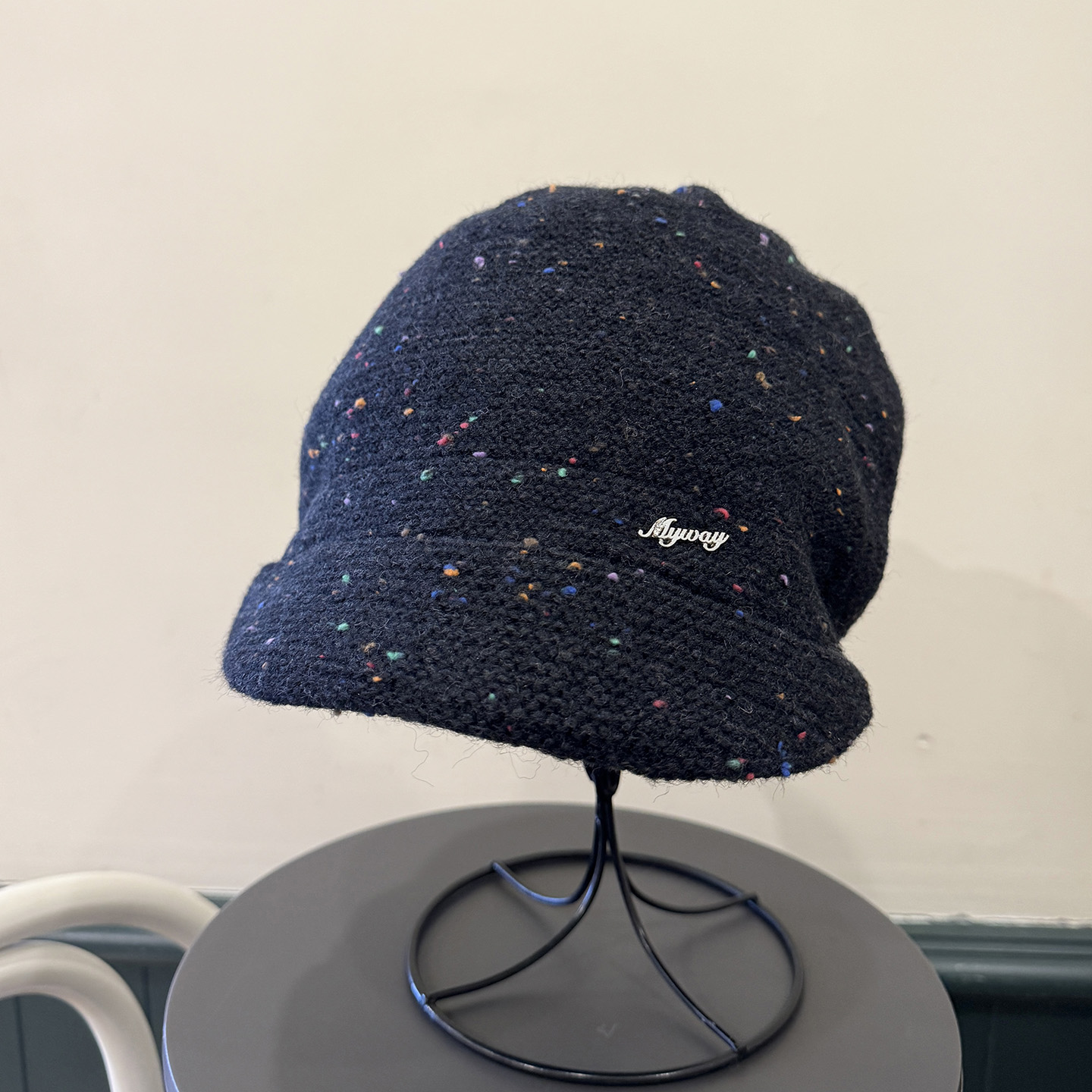 加厚针织堆堆帽女秋冬百搭显脸小