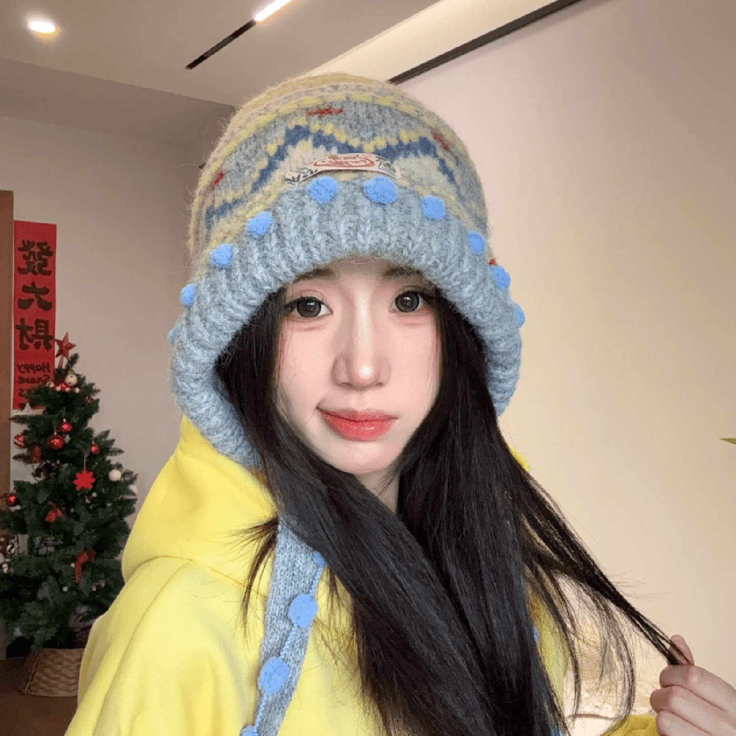 秋冬加厚保暖护耳针织帽女秋冬