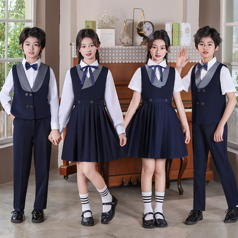 六一兒童大合唱團演出服中小學(xué)生詩歌朗誦比賽愛國主持禮服畢業(yè)照
