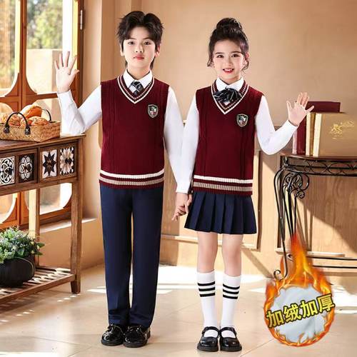 儿童大合唱演出服中小学生校服班服诗朗诵演讲比赛服装学院风礼服