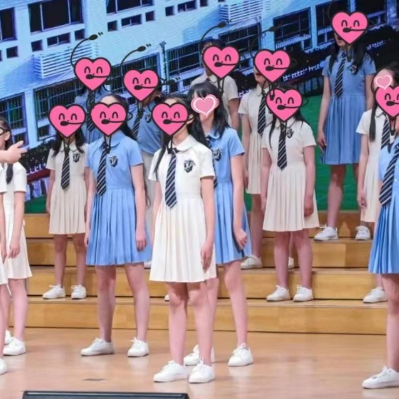六一兒童合唱演出服中小學(xué)生詩(shī)歌朗誦男女童主持禮服愛(ài)祖國(guó)表演服