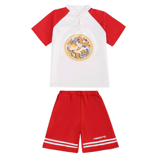 元旦儿童表演服装啦啦队演出服小学生运动会女童汉服中国风合唱服