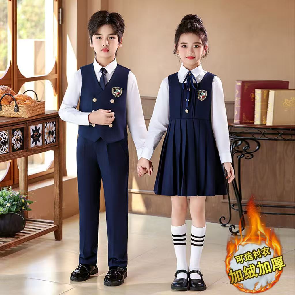 元旦儿童大合唱团体演出服装小学生班服歌咏朗诵演讲比赛主持礼服